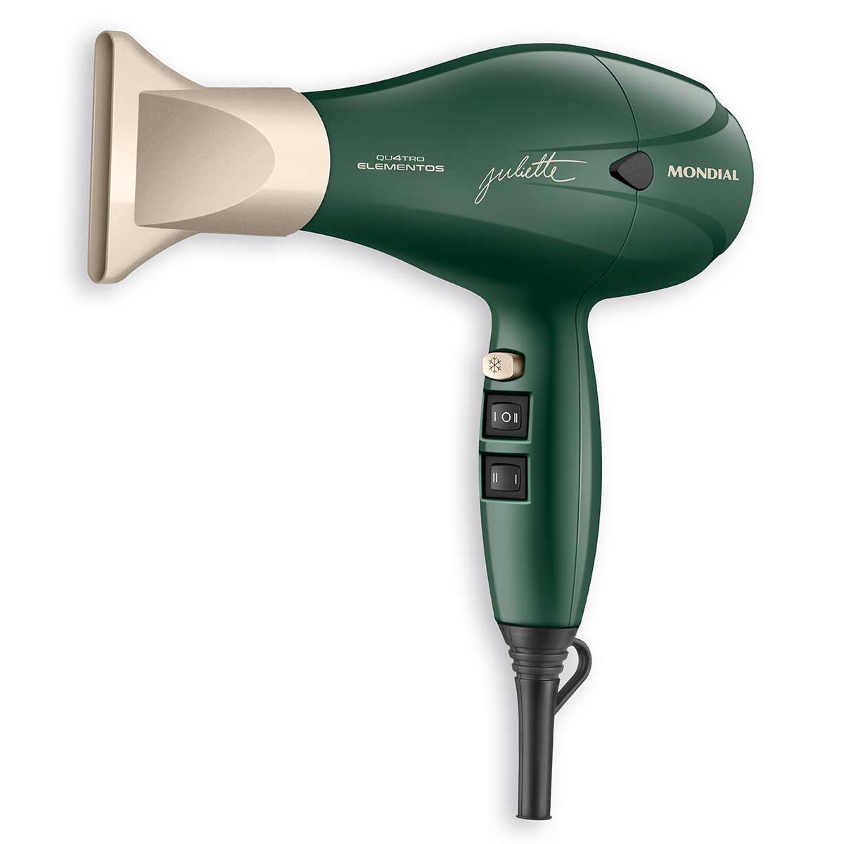 Secador de Cabelo Mondial By Juliette SCP JU 02 2000W Verde Oliva 110V