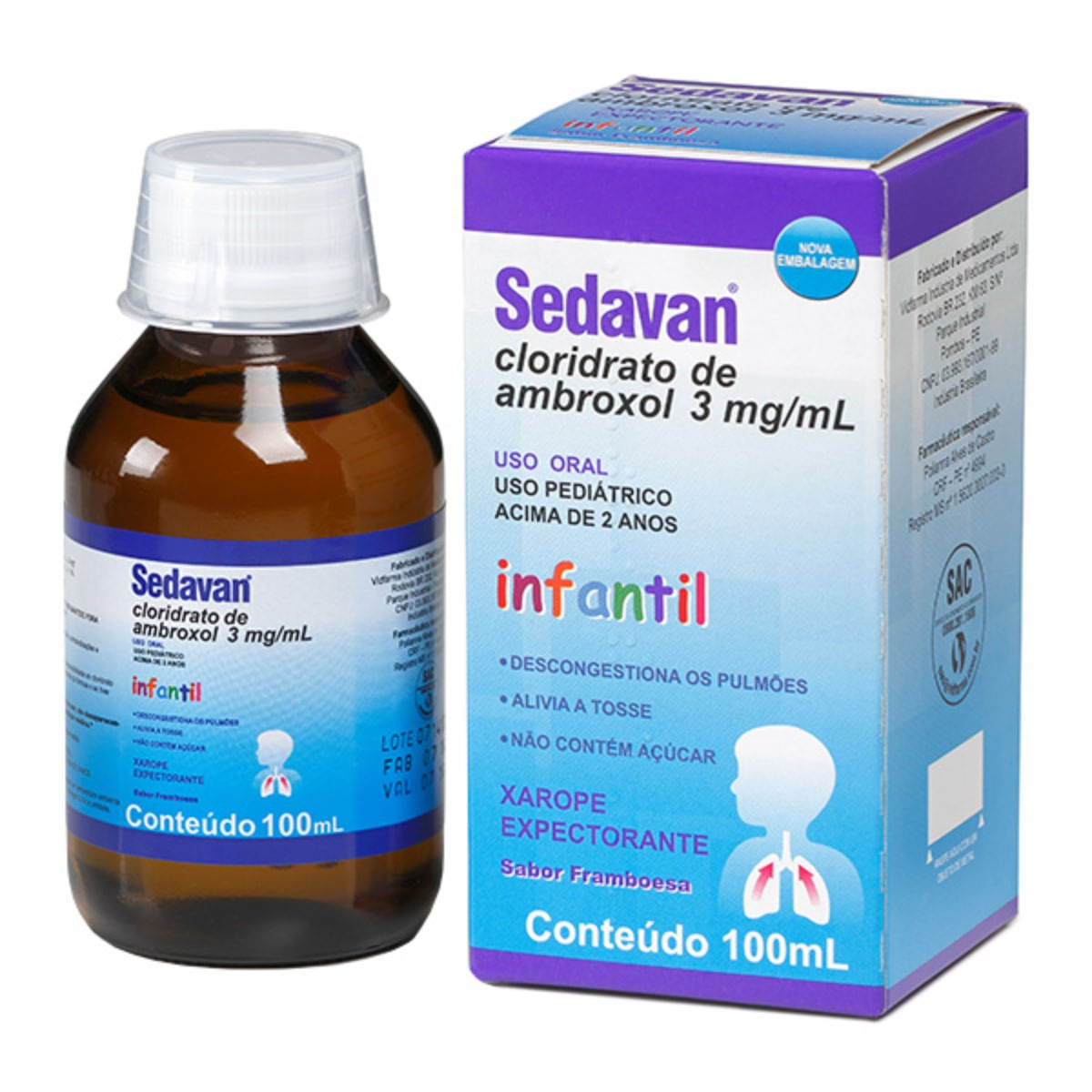 Sedavan Xarope Expectorante Infantil 100 ml