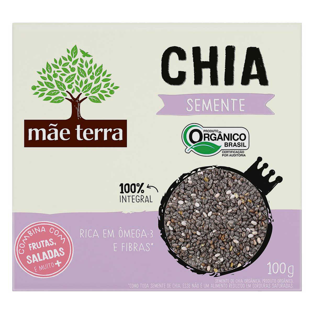 Semente de Chia Mãe Terra Orgânica 100g