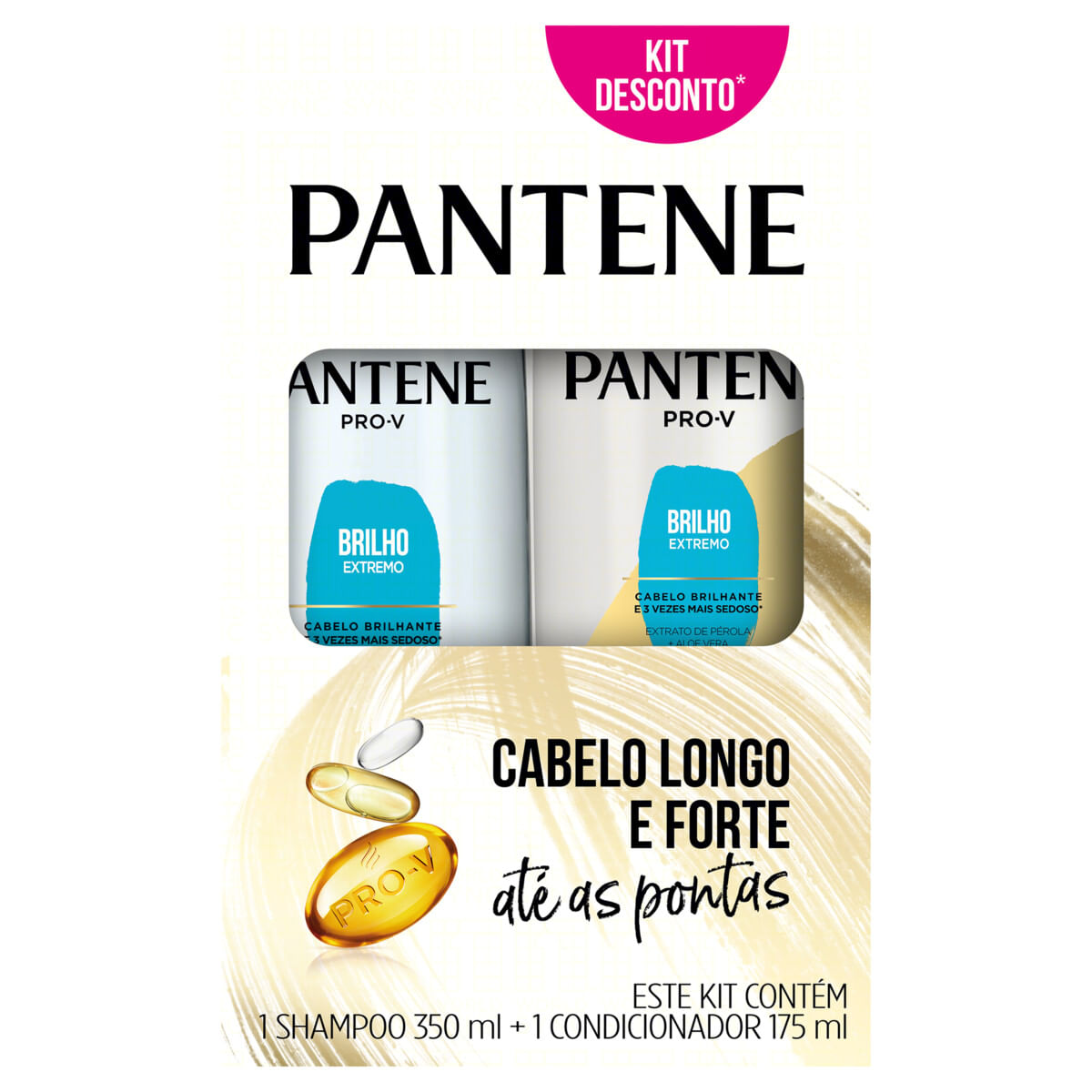 Kit Shampoo + Condicionador Pro-V Brilho Extremo Pantene 575 ml