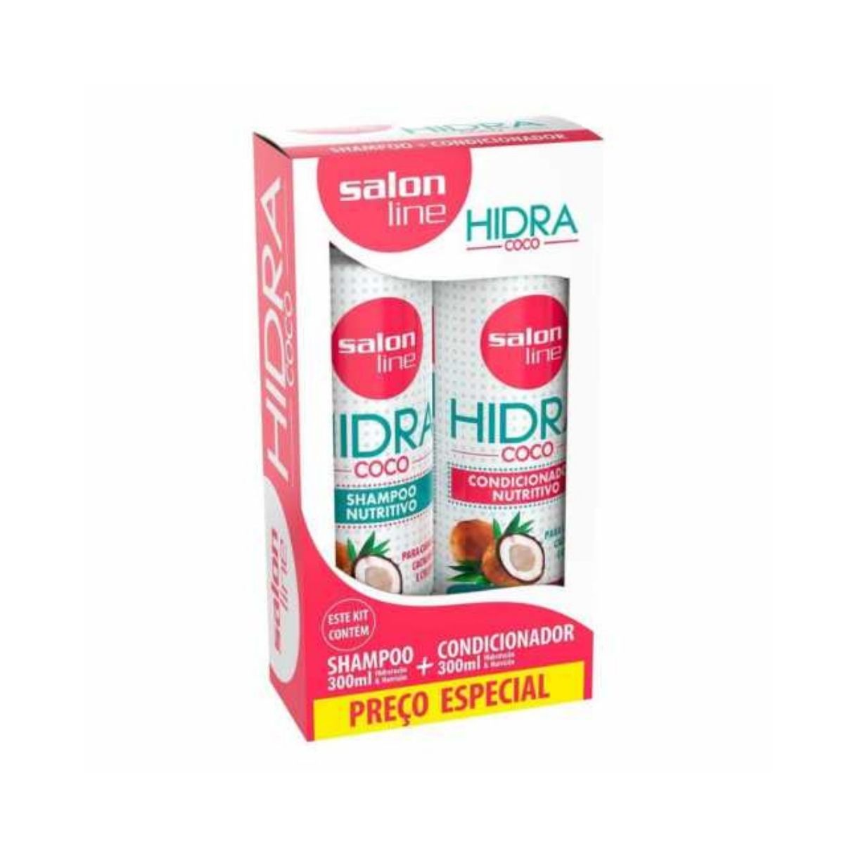 Shampoo e Condicionador Salon Line Hidra Coco 300 ml