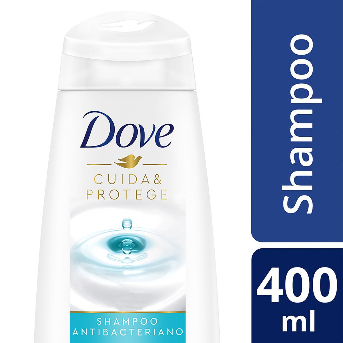 Shampoo Antibacteriano Dove Cuida &amp; Protege Frasco 400 ml