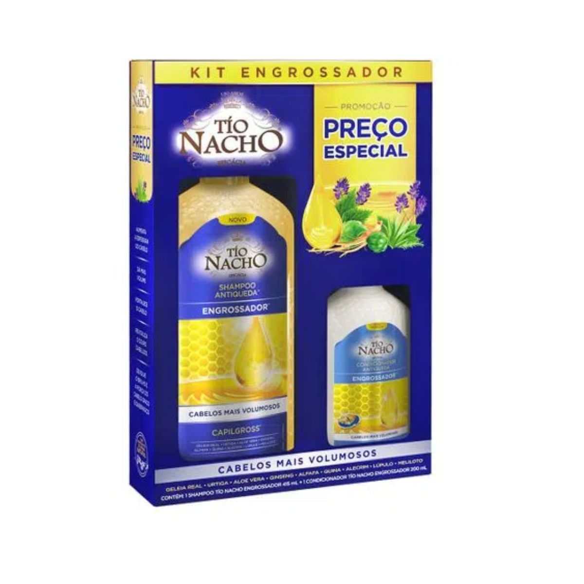 Kit Tio Nacho Engrossador com 1 Shampoo 415 ml + Condicionador 200 ml