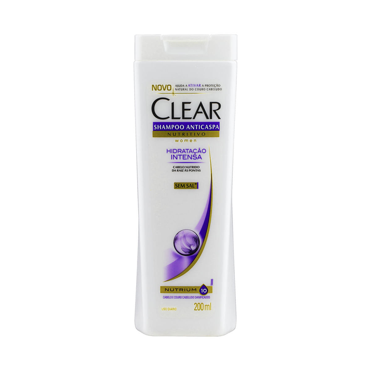 Shampoo Anticaspa Clear Hidratação Intensa 200ml