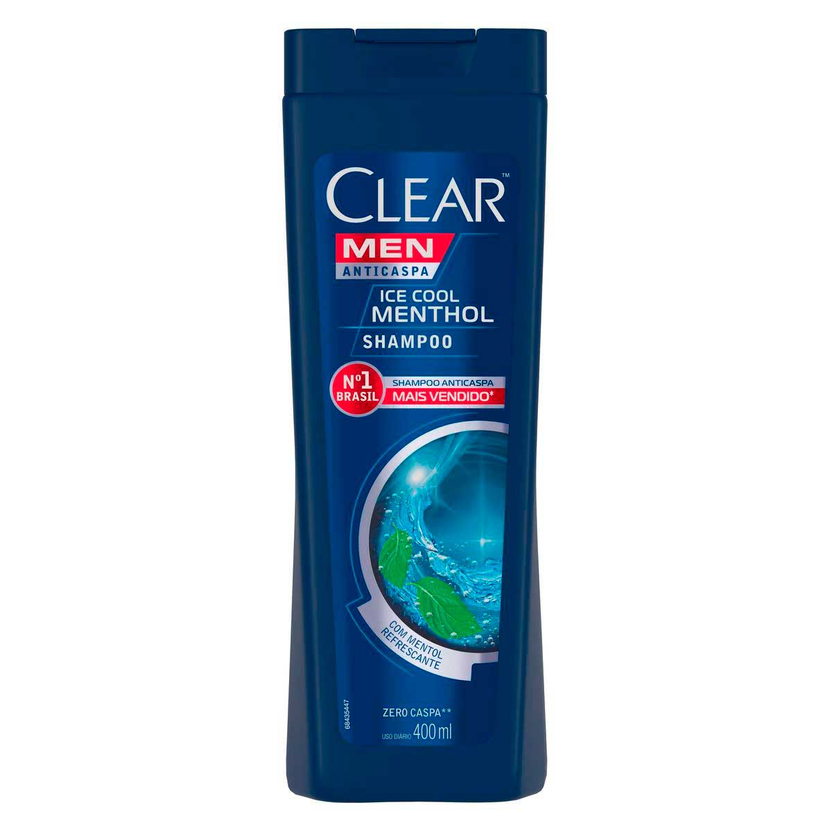 Shampoo Anticaspa Clear Men Ice Cool Menthol 400ml