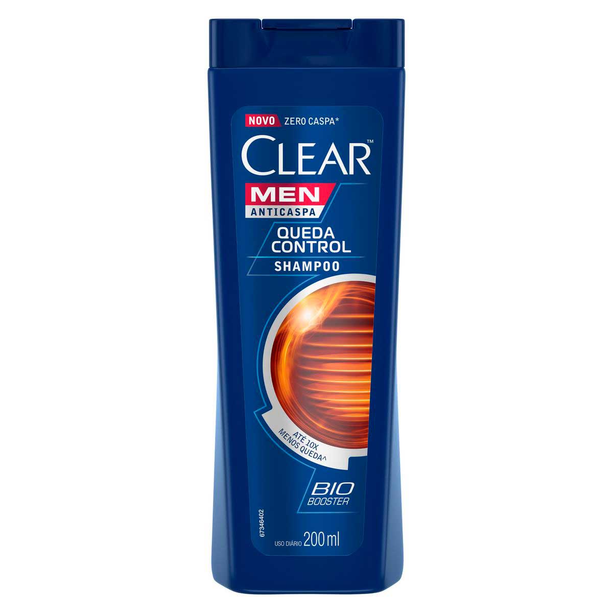 Shampoo Anticaspa Clear Men Queda Control 200ml