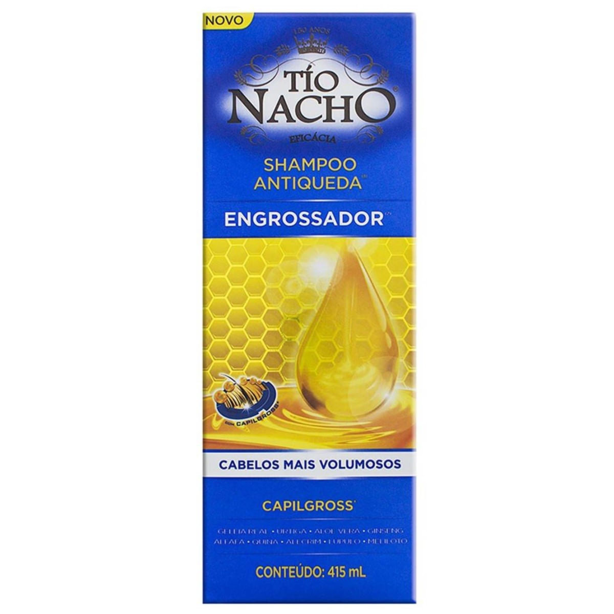 Shampoo Antiqueda Engrossador Tio Nacho 415 ml