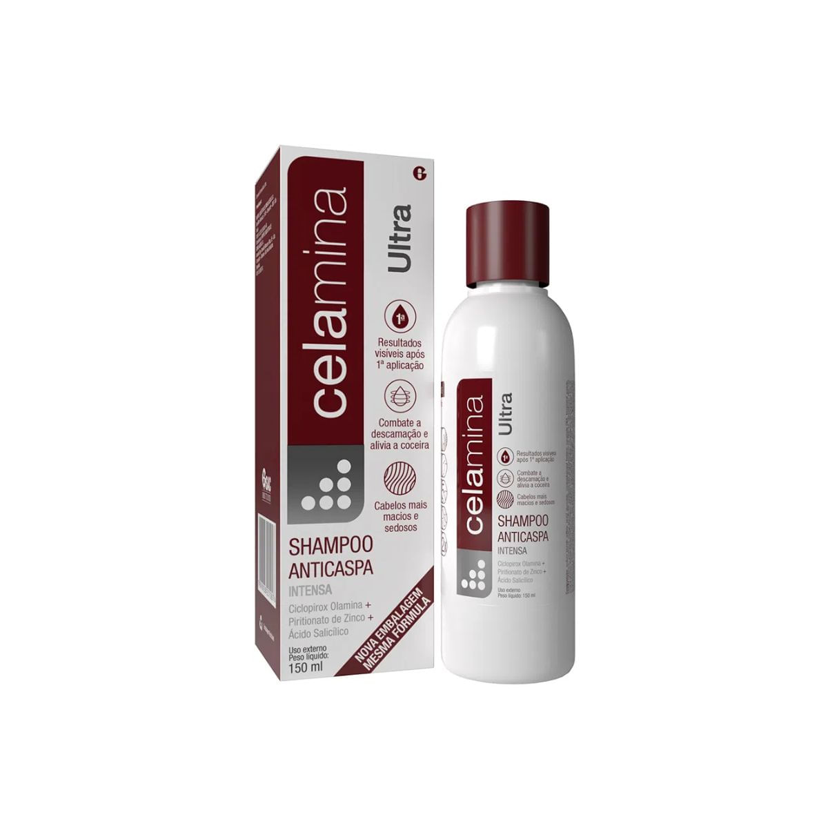 Shampoo Celamina Ultra com 150 ml