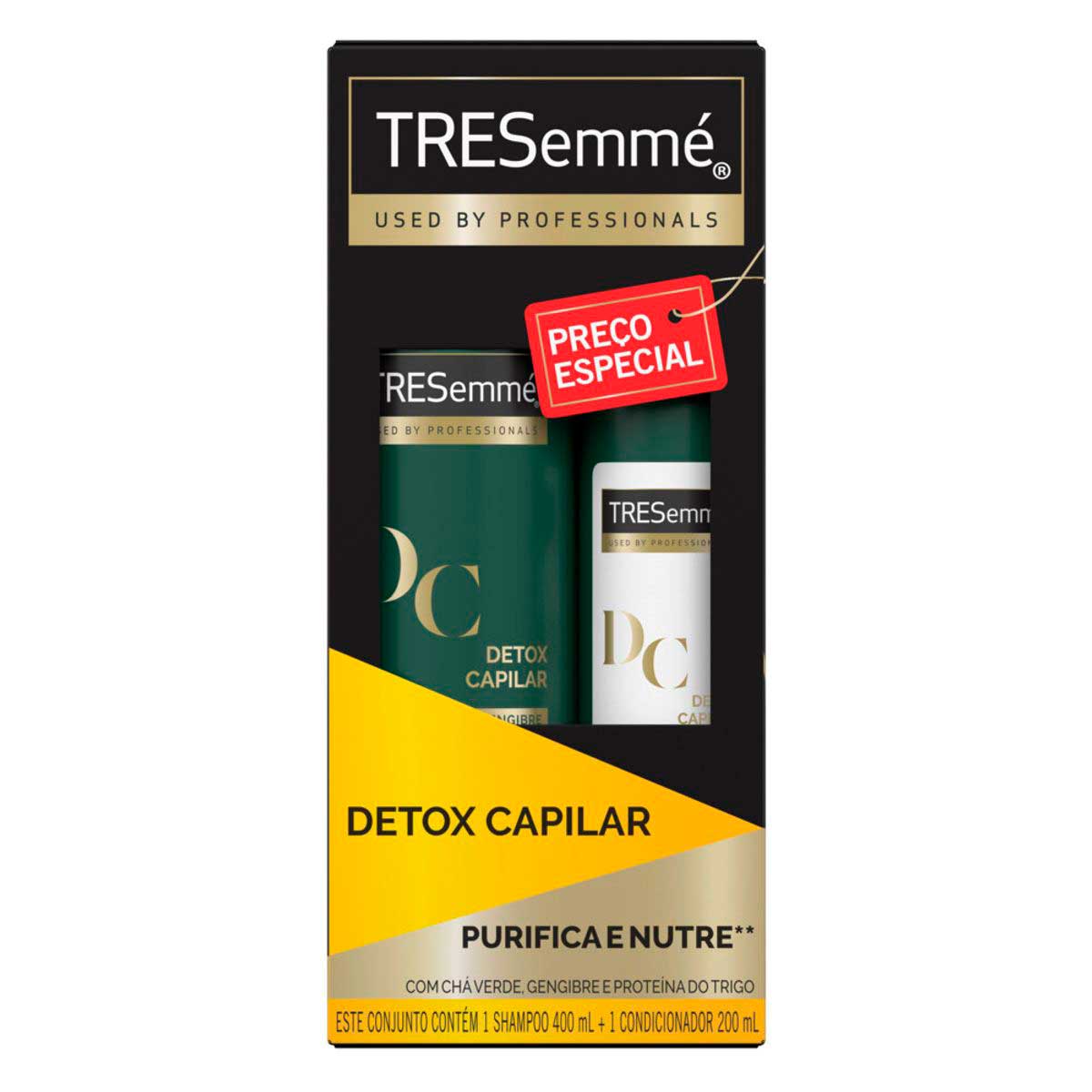 Kit de Shampoo e Condicionador TRESemmé Detox Capilar