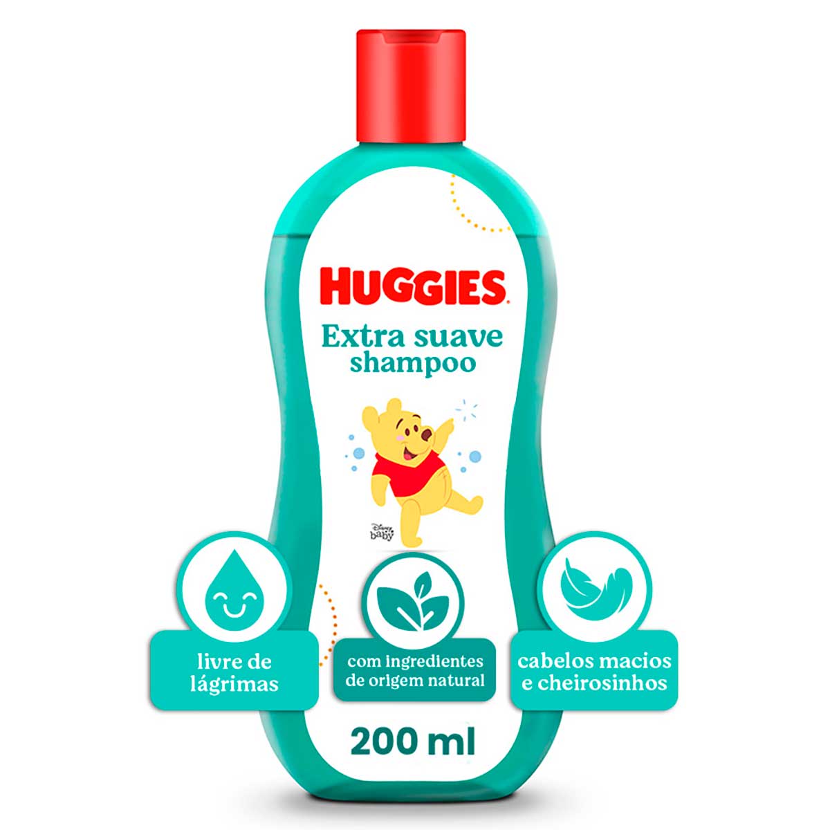 Shampoo para Bebê Huggies Extra Suave 200ml