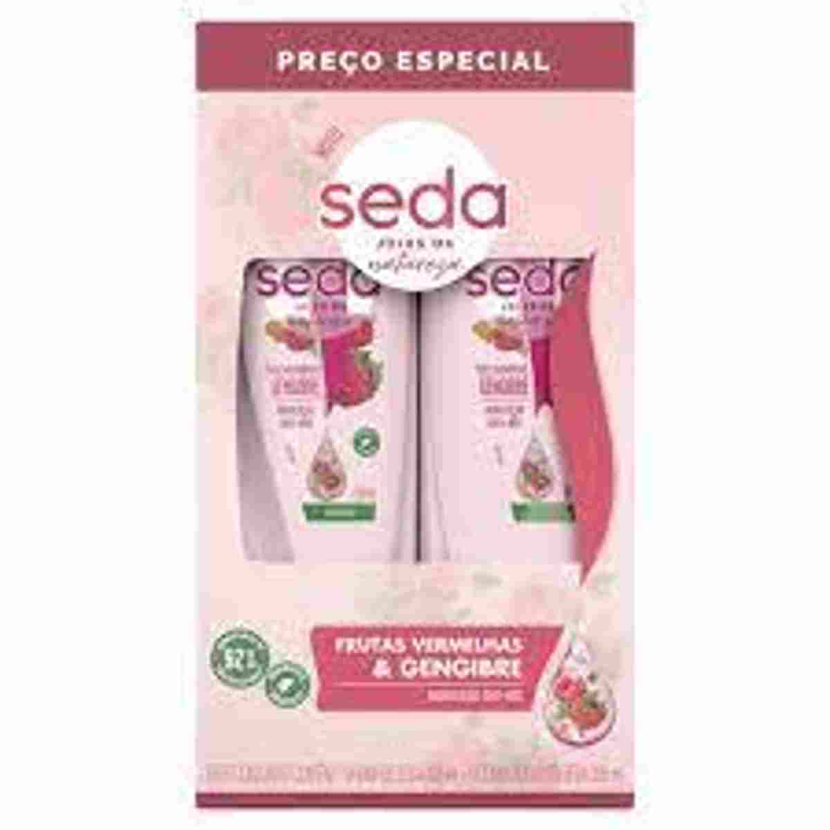 Shampoo Seda 325 ml Condicionador Seca 325 ml Seda Frutas Vermelhas