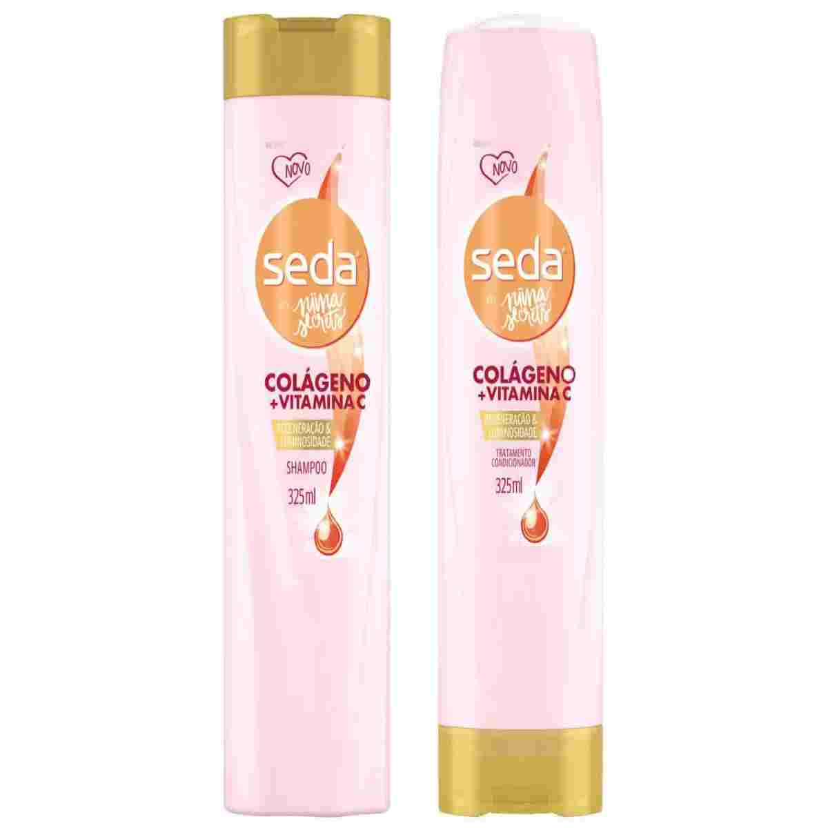 Shampoo Seda  325 ml Condicionador Seda Colágeno Vitamina 325 ml