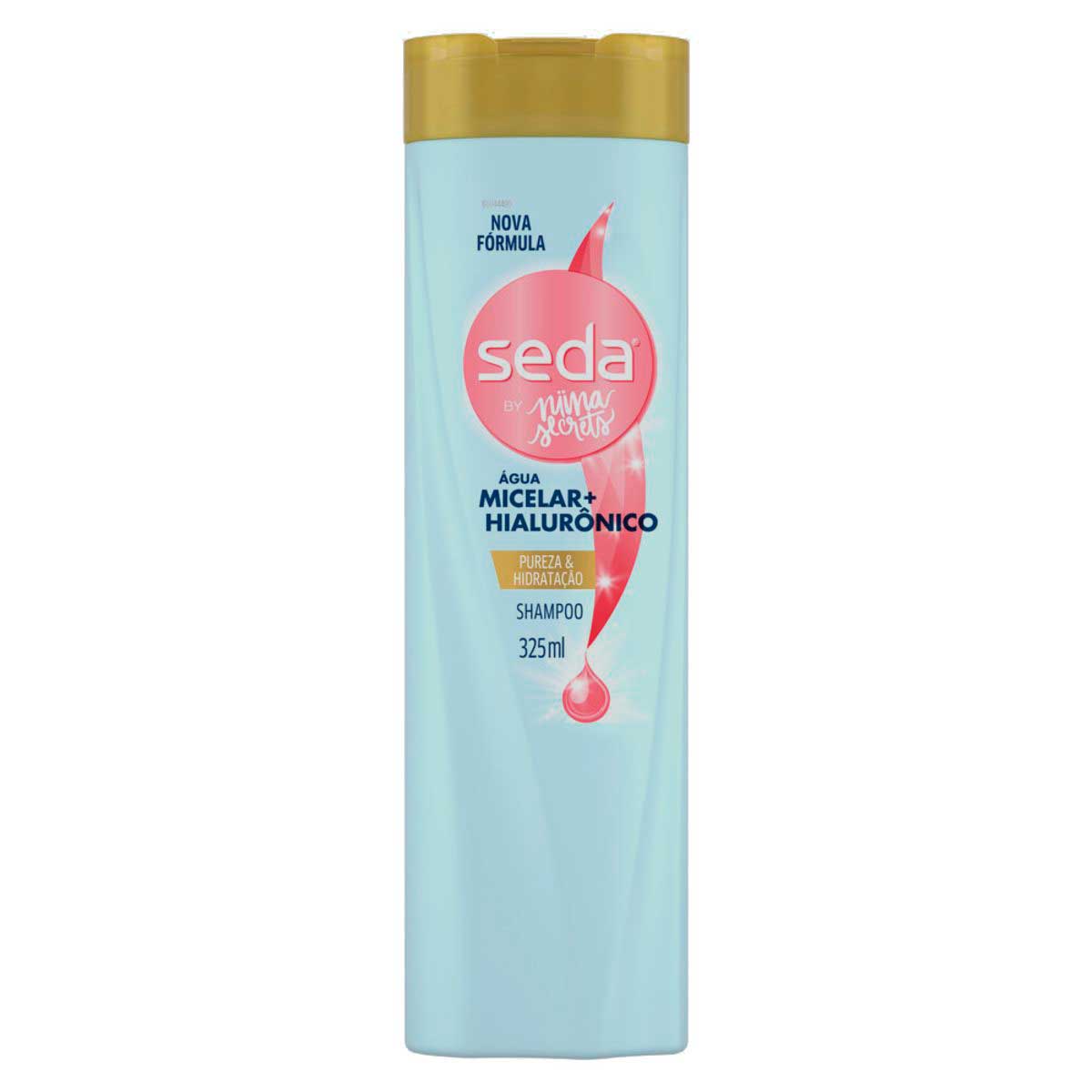 Shampoo Seda By Niina Secrets Água Micelar + Hialurônico 325 ML