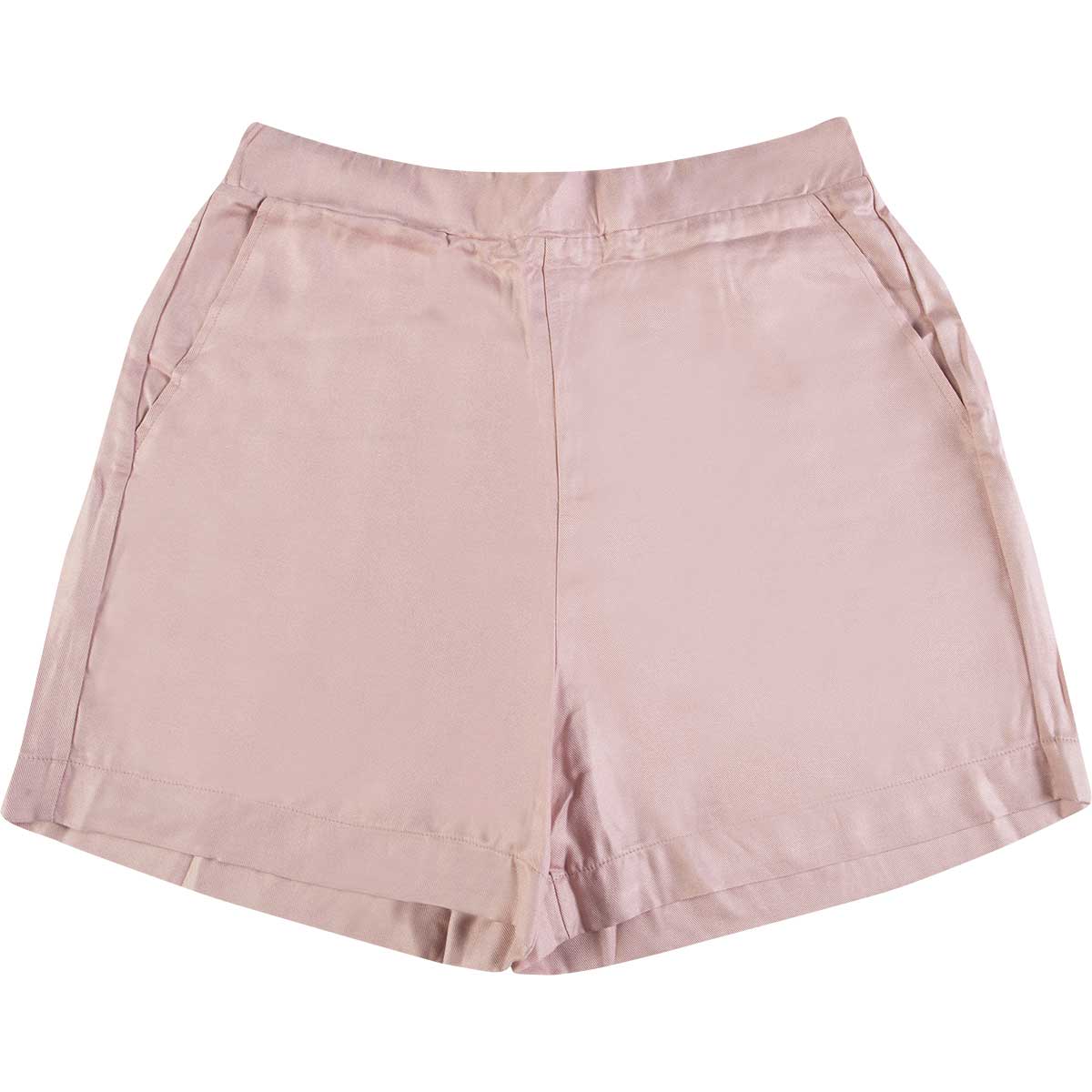 Shorts Feminino De Viscose Twill Folha By Hering  Rosa Claro G