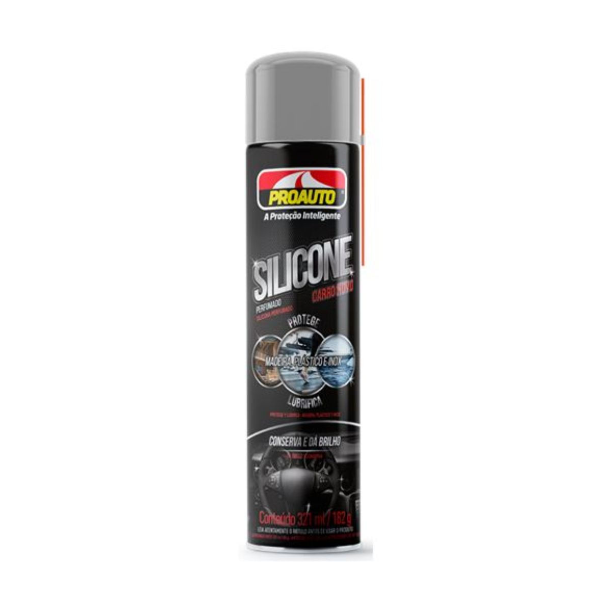 Silicone Spray Multiuso Carro Novo Proauto 321 ml