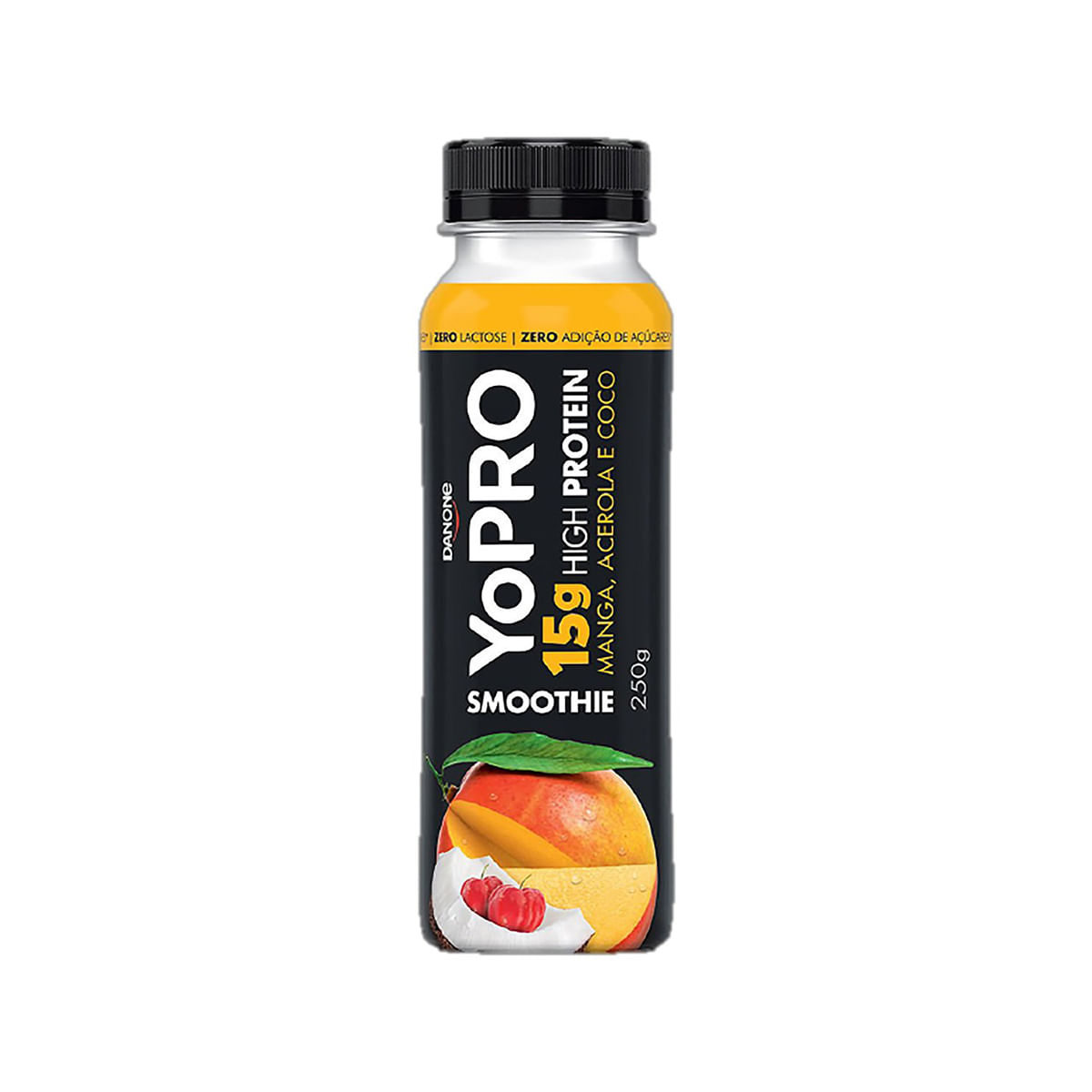 Smoothie Desnatado Yopro Manga, Coco e Acerola com Frutas e Proteína 250g