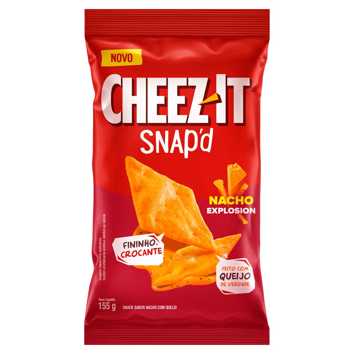 Snack Nacho Explosion com Queijo Cheez-It Snap&apos;d 155g