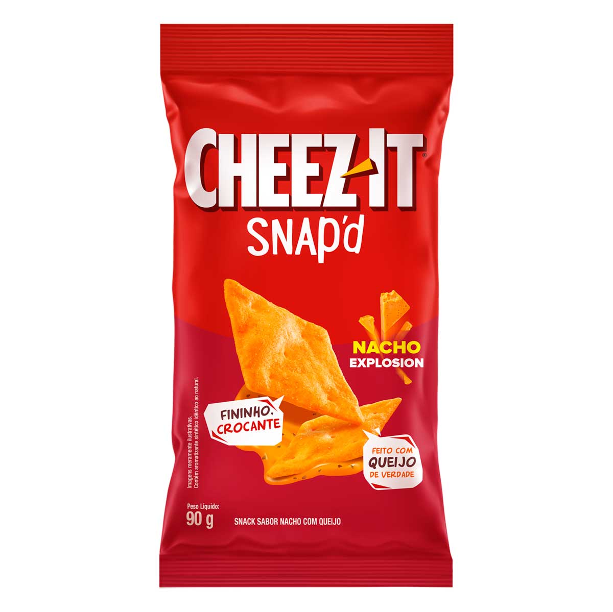 Snack Nacho Explosion com Queijo Cheez-It Snap&apos;d 90g