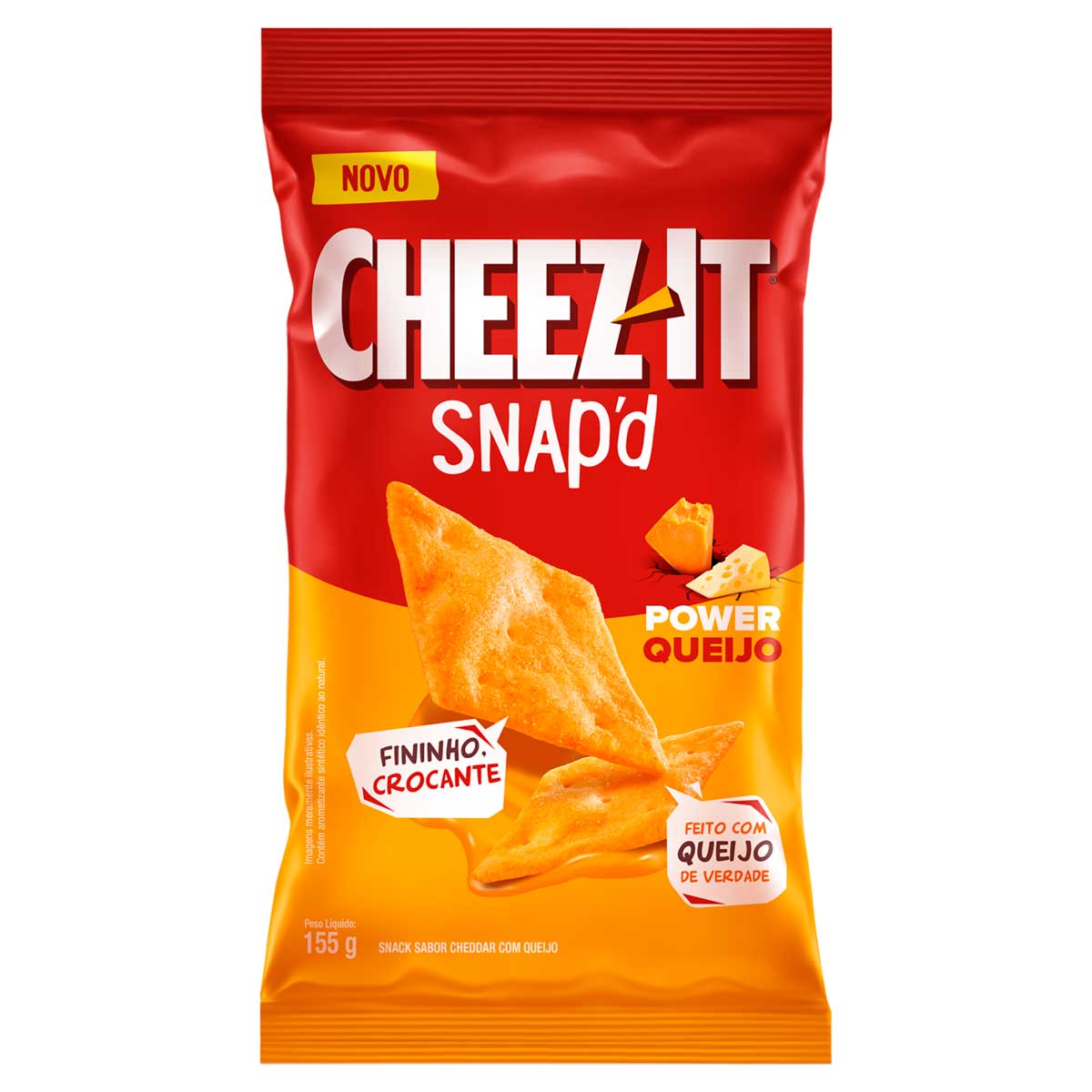 Snack Cheddar com Power Queijo Cheez-It Snap&apos;d 155g