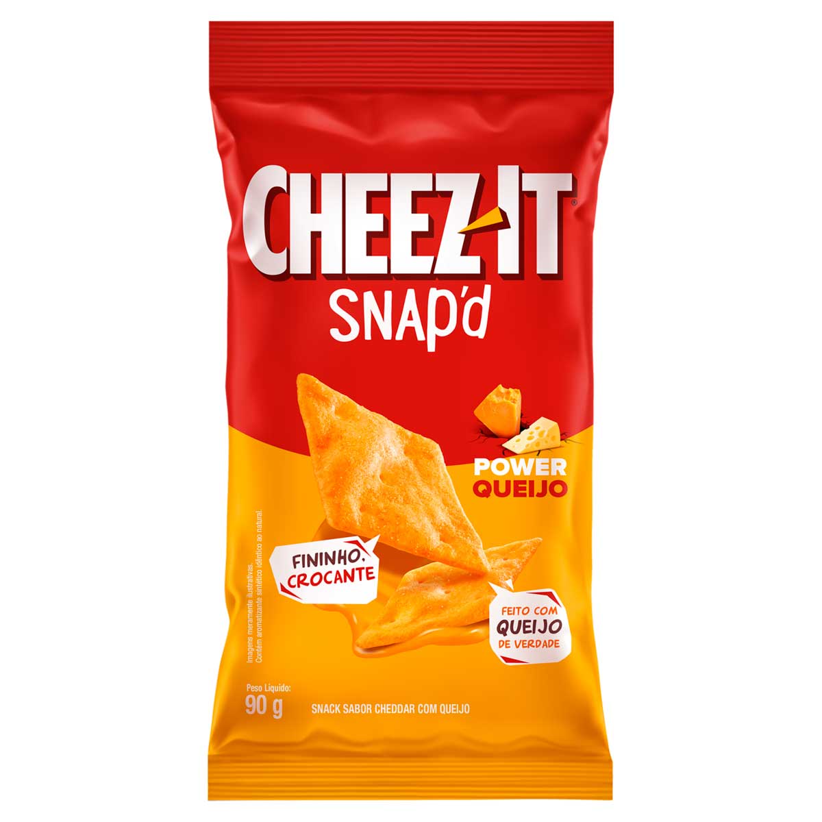 Snack Cheddar com Power Queijo Cheez-It Snap&apos;d 90g