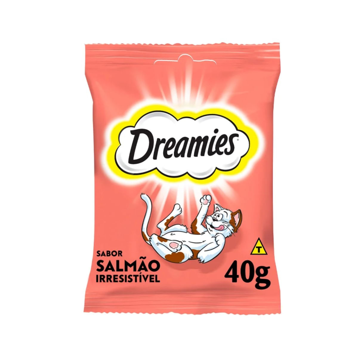 Petisco para Gatos Adultos Dreamies Irresistível Sabor Salmão 40g