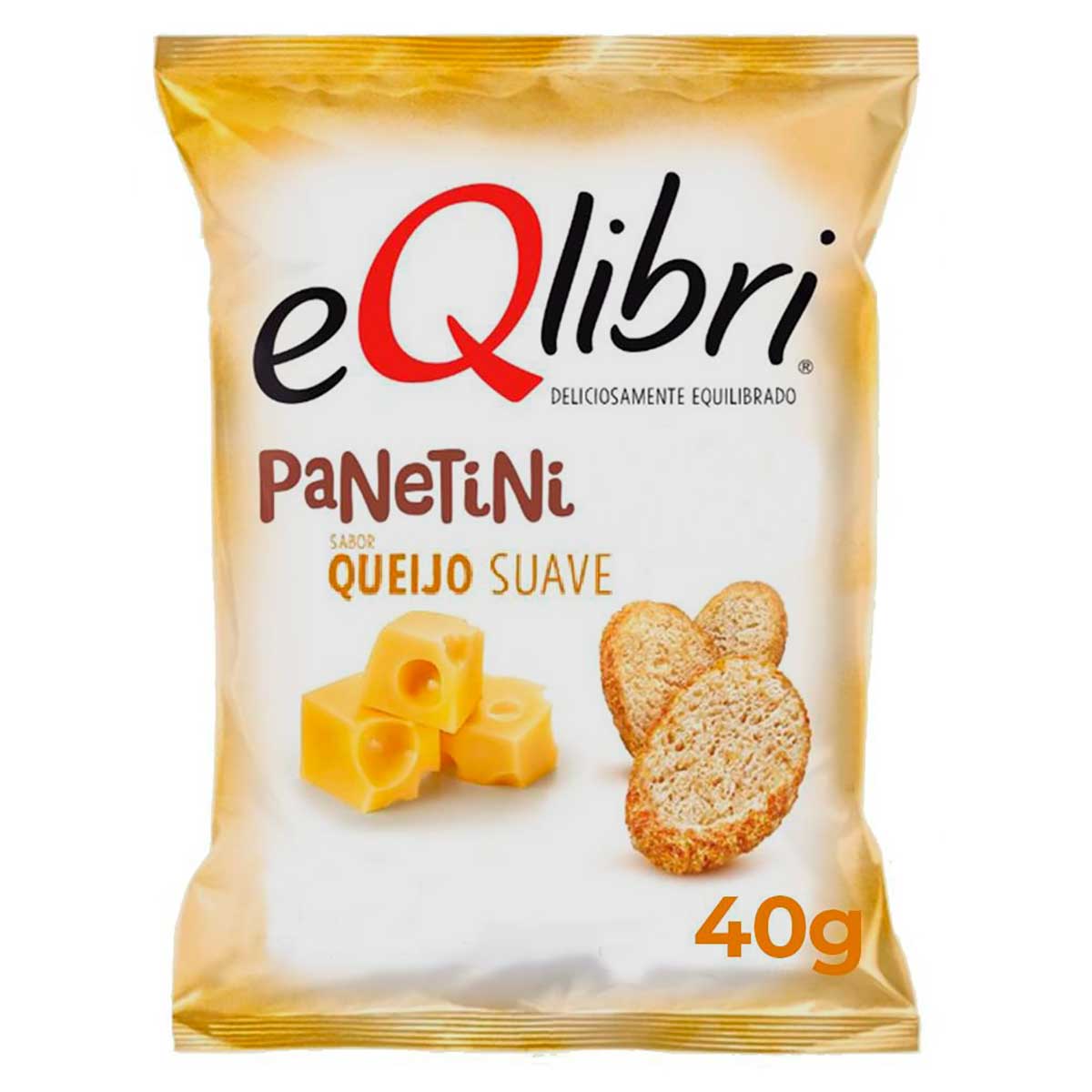 Snack Eqlibri Panetini Sabor Queijo Suave 40g