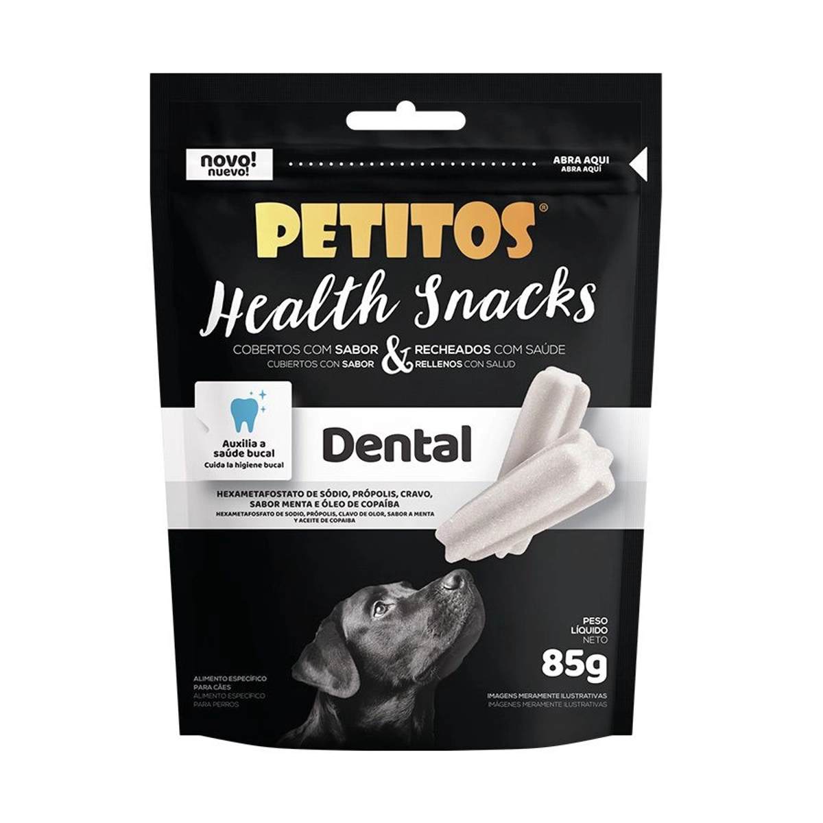 Snack Petitos Health Dental para Cães 85 g