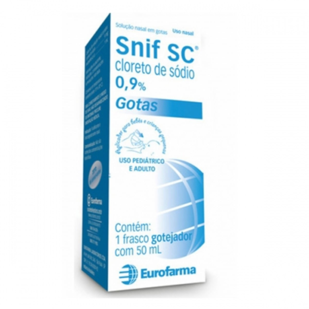 Snif SC Solução Nasal 0,9% Gotas 50 ml