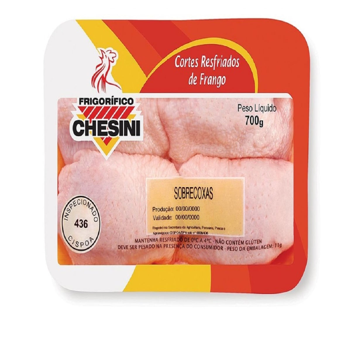 Sobrecoxa de Frango Resfriado Chesini 700g