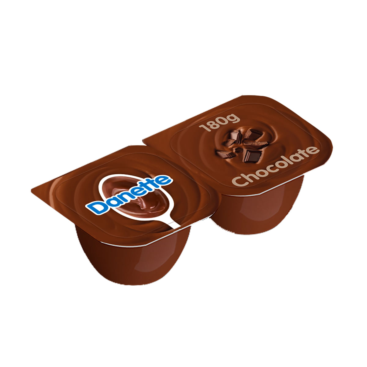 Sobremesa de Chocolate Danette Danone 180g com 2 Unidades