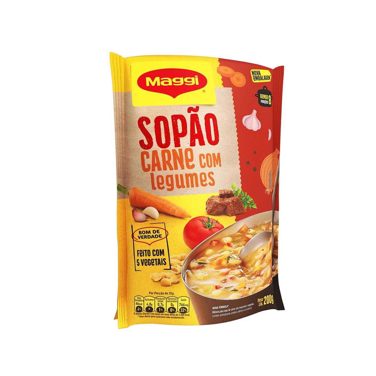 Sopa de Carne e Legumes Maggi 200 g