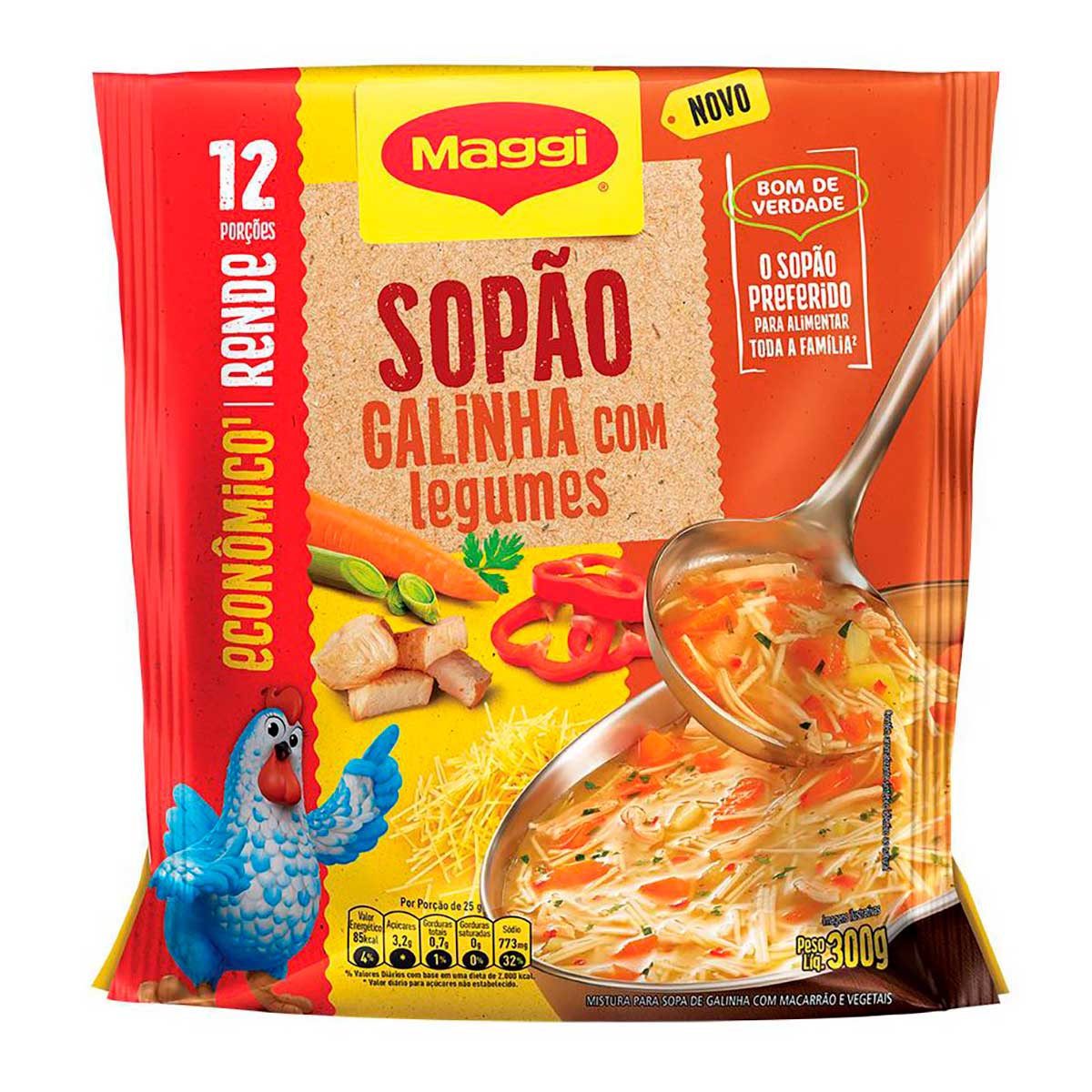 Sopão de Galinha com Fidelini Maggi 300 g