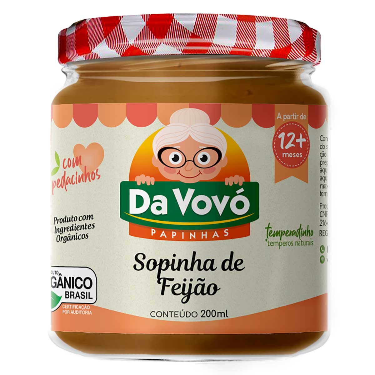 Sopinha Sabor Feijão Da Vovó Papinhas 200ml