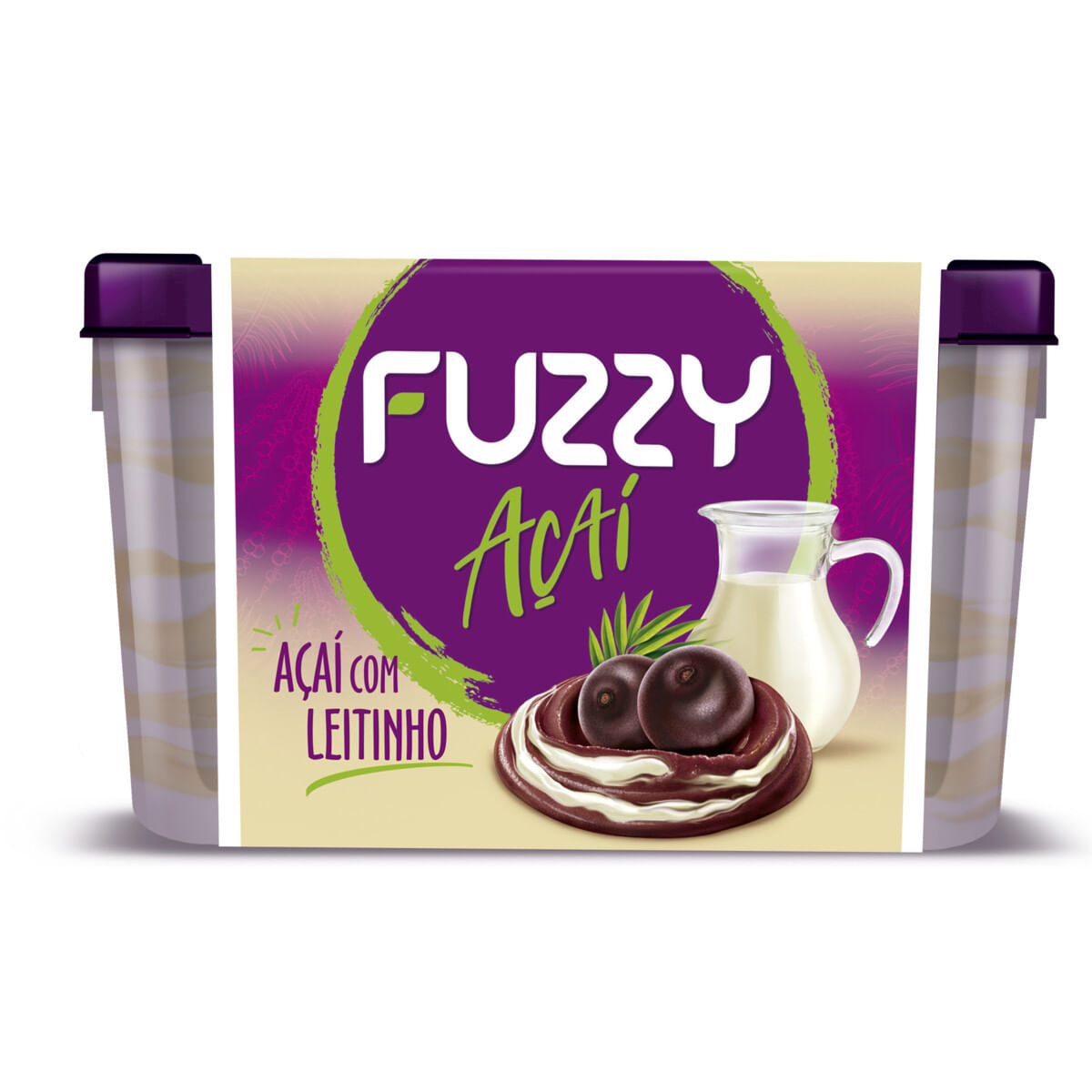 Sorbet Açaí com Leitinho Fuzzy Pote 1,5 L