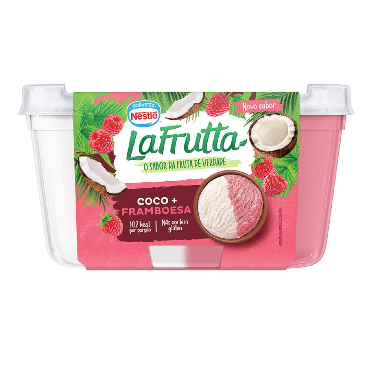 Sorbet Coco e Framboesa La Frutta Pote 1l