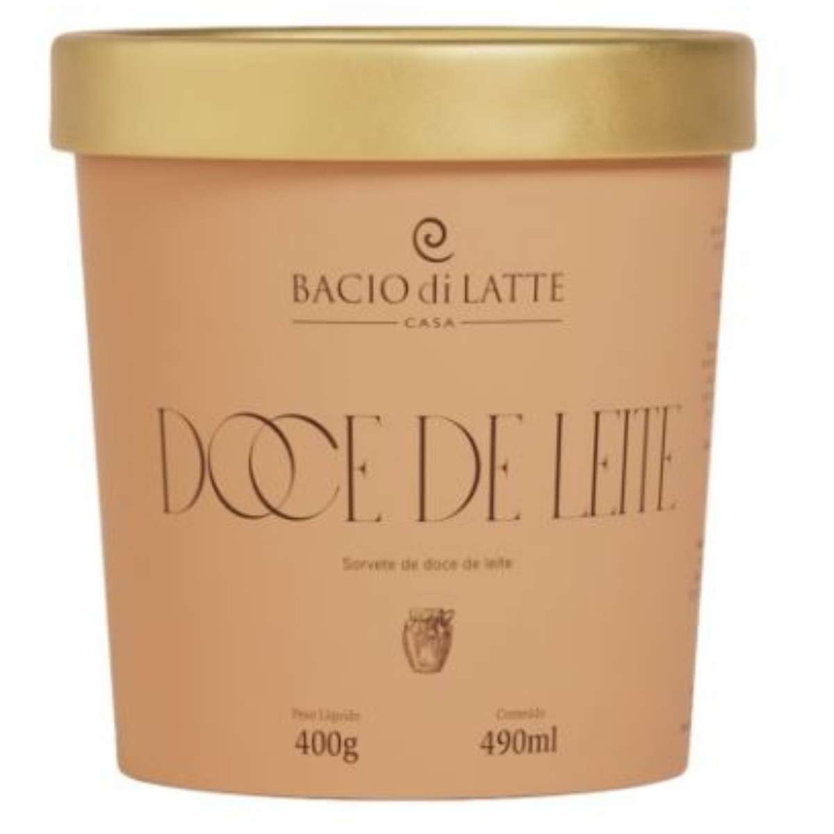 Sorvete Doce de Leite Bacio Di Latte 490 ml