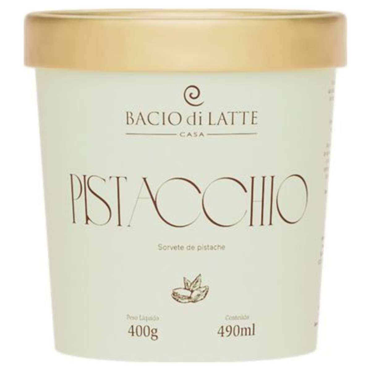 Sorvete Pistacchio Bacio Di Latte 490 ml