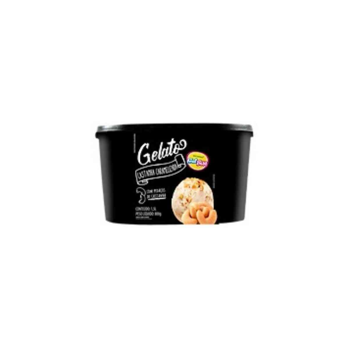 Gelato Frutbiss Castanha Caramelizada 1,5 L