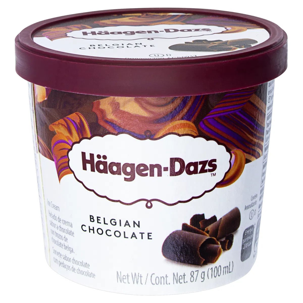 Sorvete Sabor Chocolate Belga Häagen-dazs 100 ml