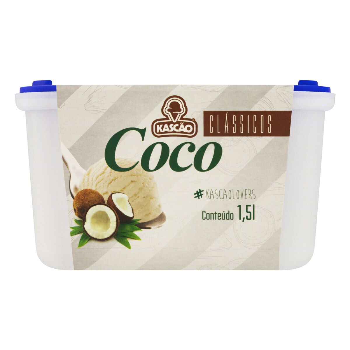 Sorvete Coco Kascão Clássicos 1,5 Litros