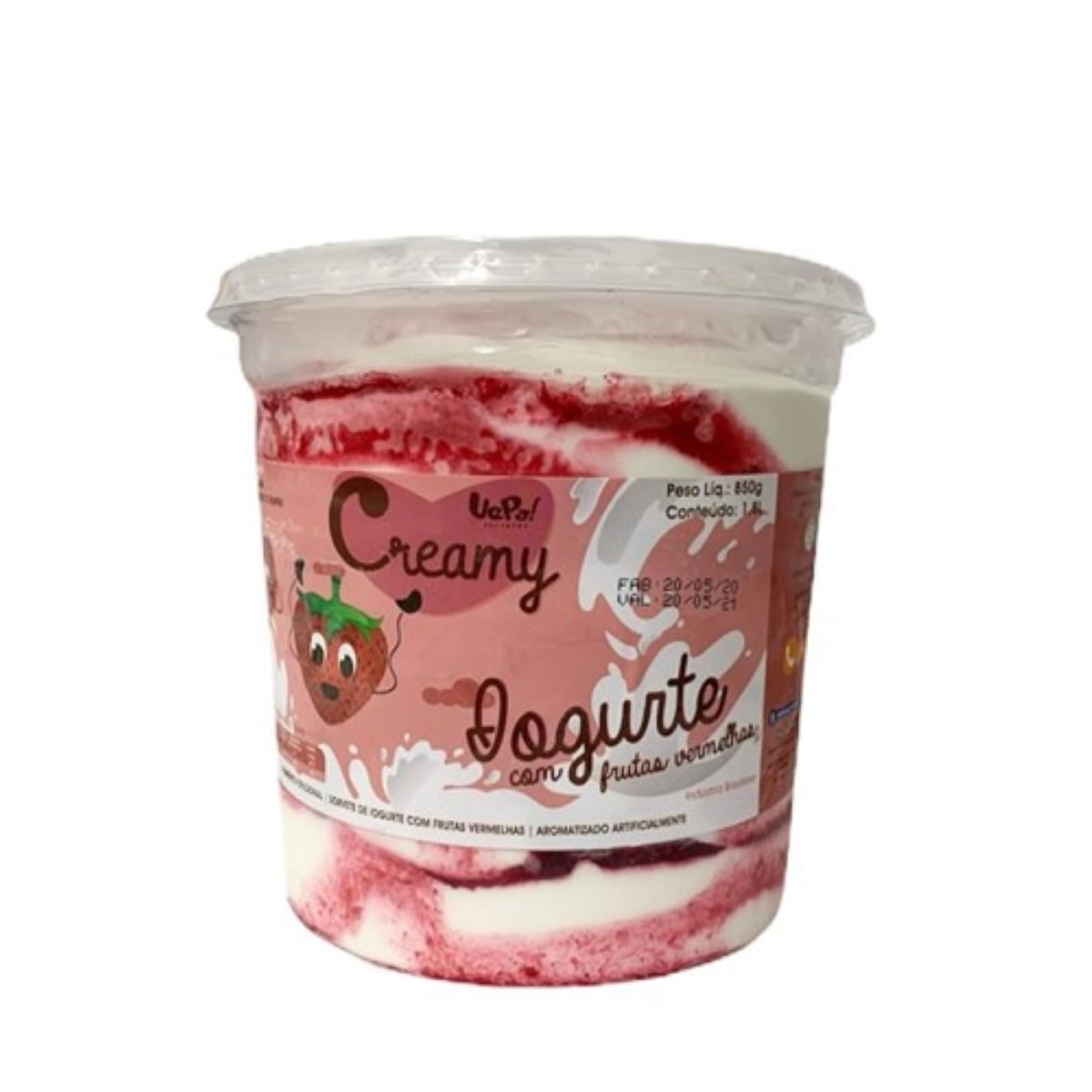 Sorvete Creamy Iogurte Frutas Vermelhas Uepa 1,8 L