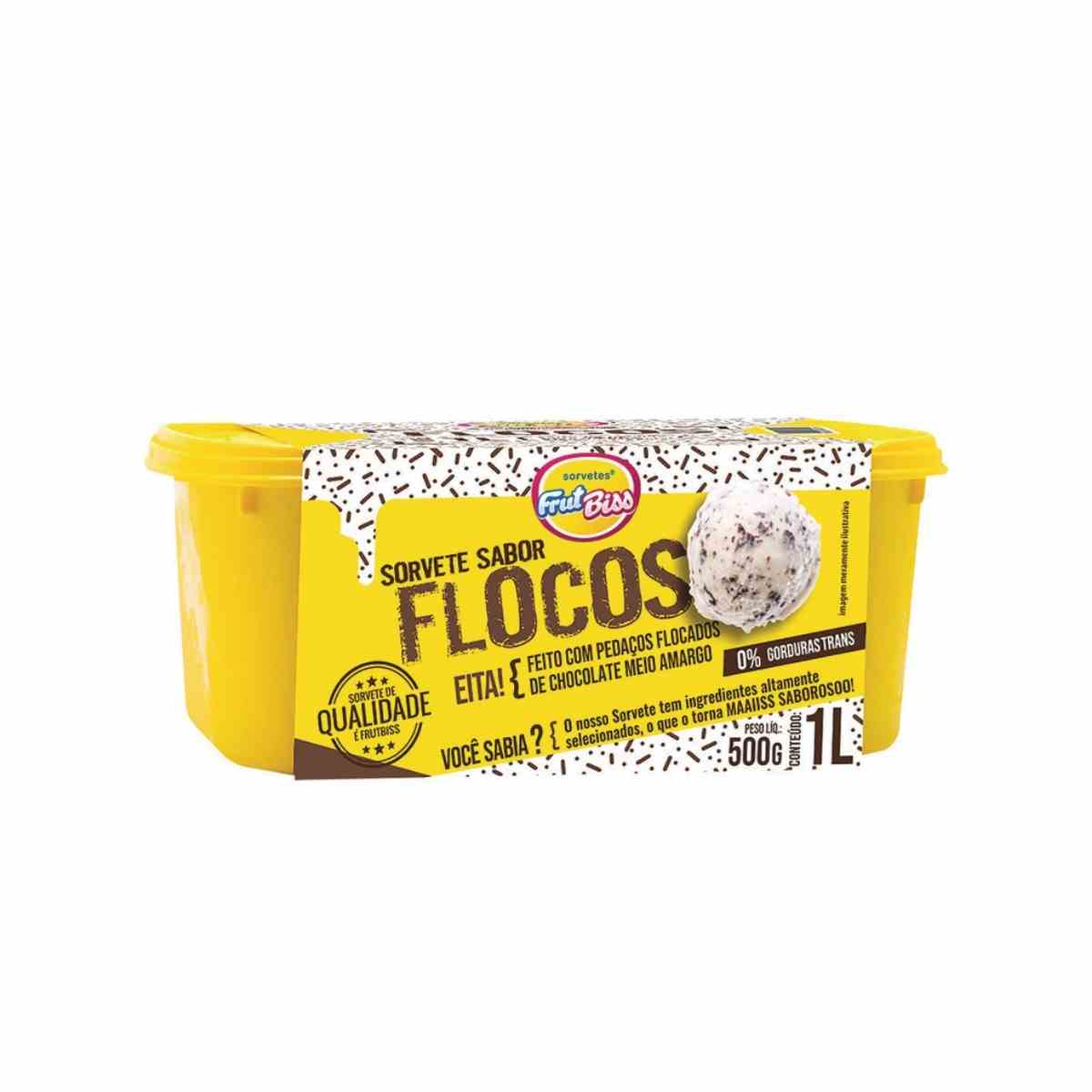 Sorvete Frutbiss Flocos 1 L