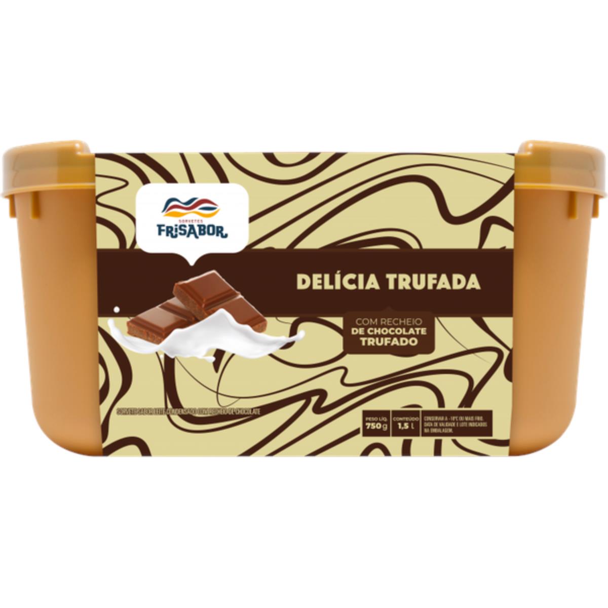 Sorvete Frisabor Delicia Trufada Pote 1,5 L