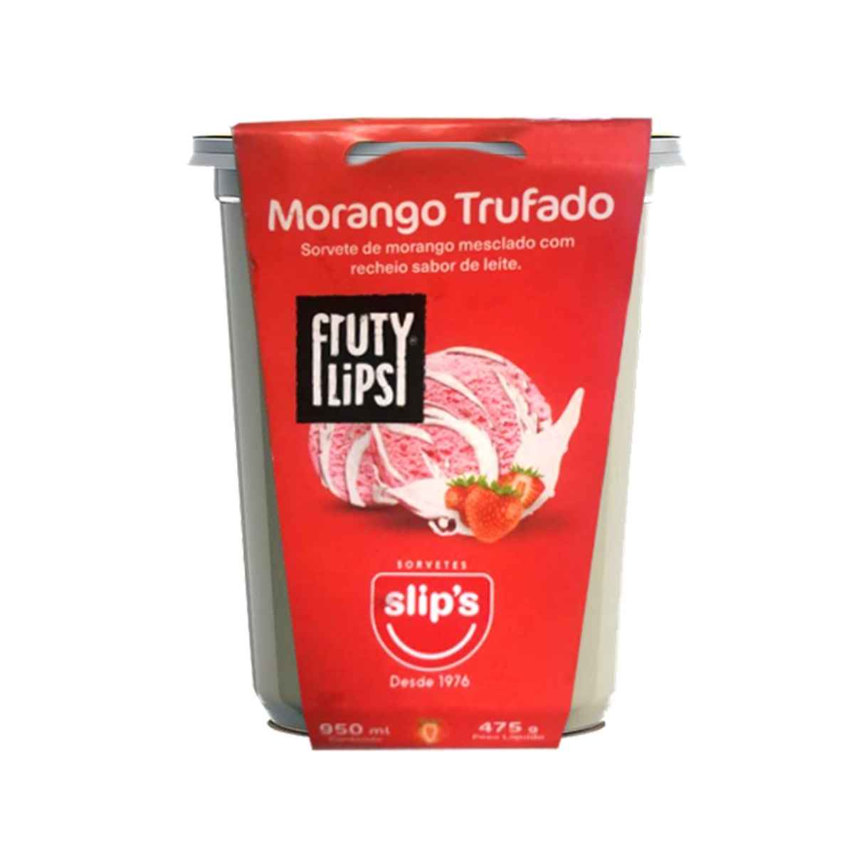 Sorvete Morango Trufado Split Pote 950 ml