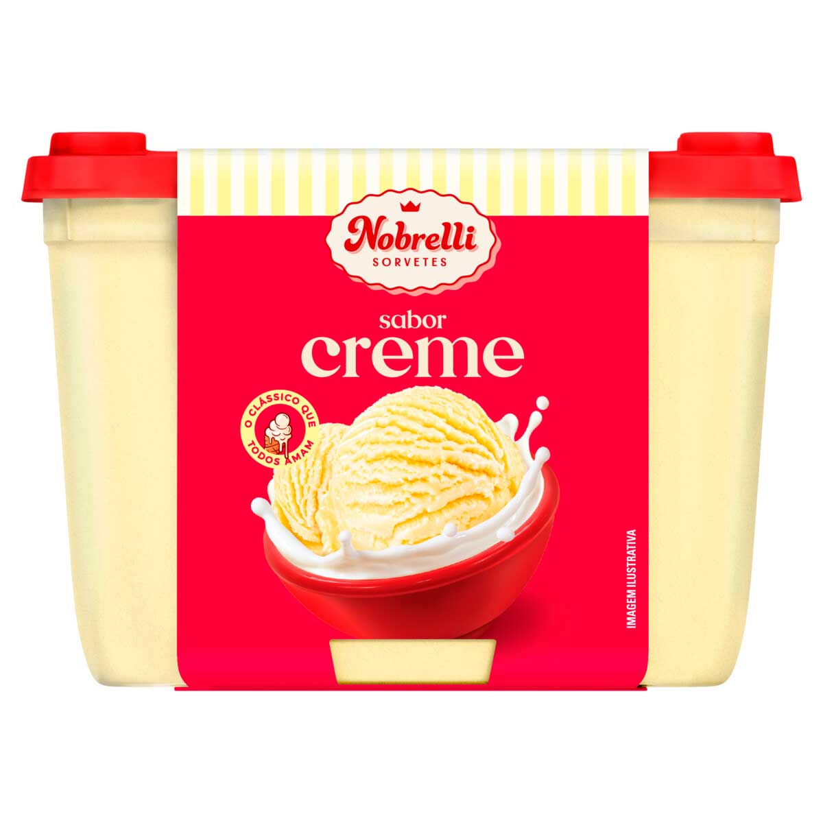 Sorvete Sabor Creme Nobrelli 1,3L