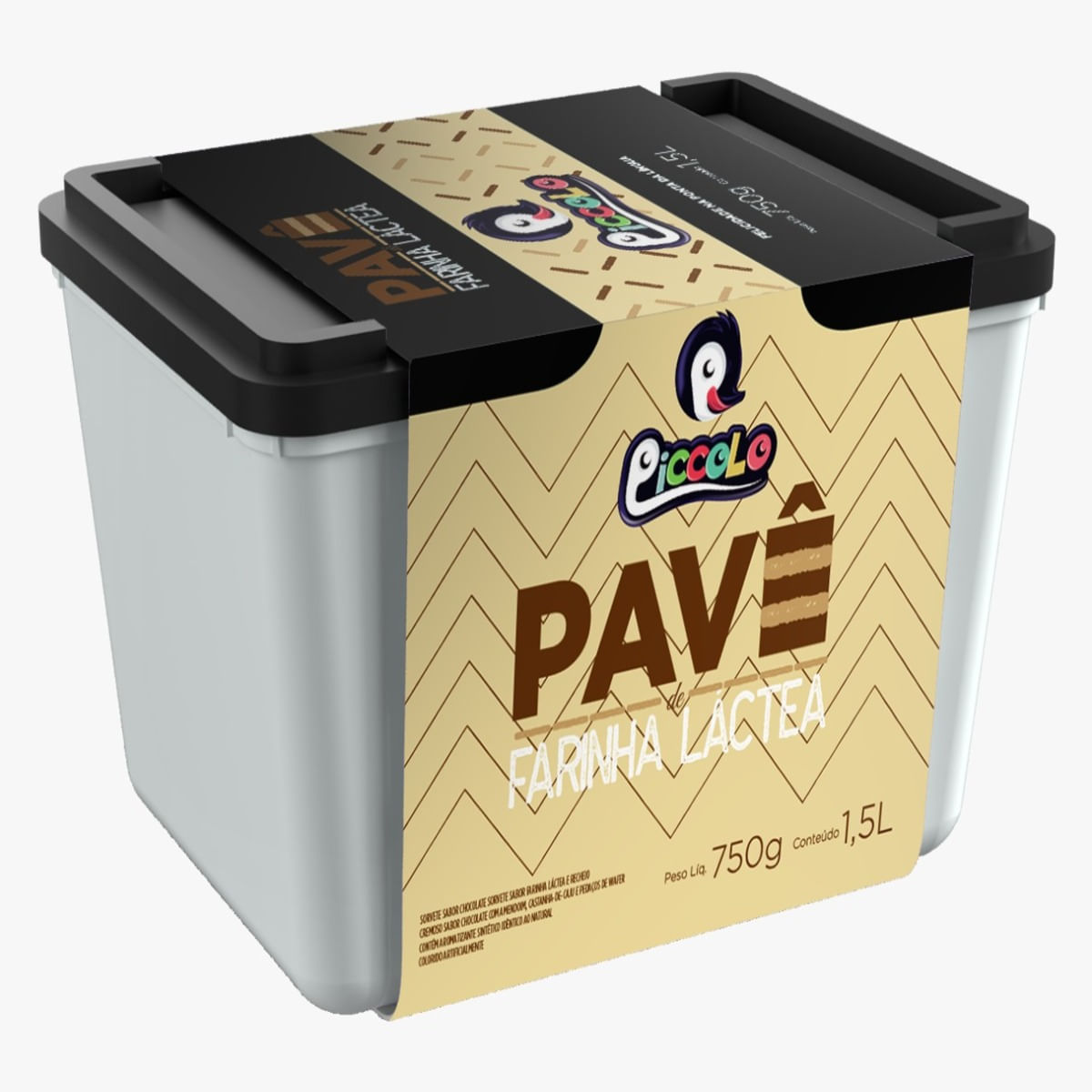 Sorvete Piccolo Pave Farinha Láctea Pote 1,5 L