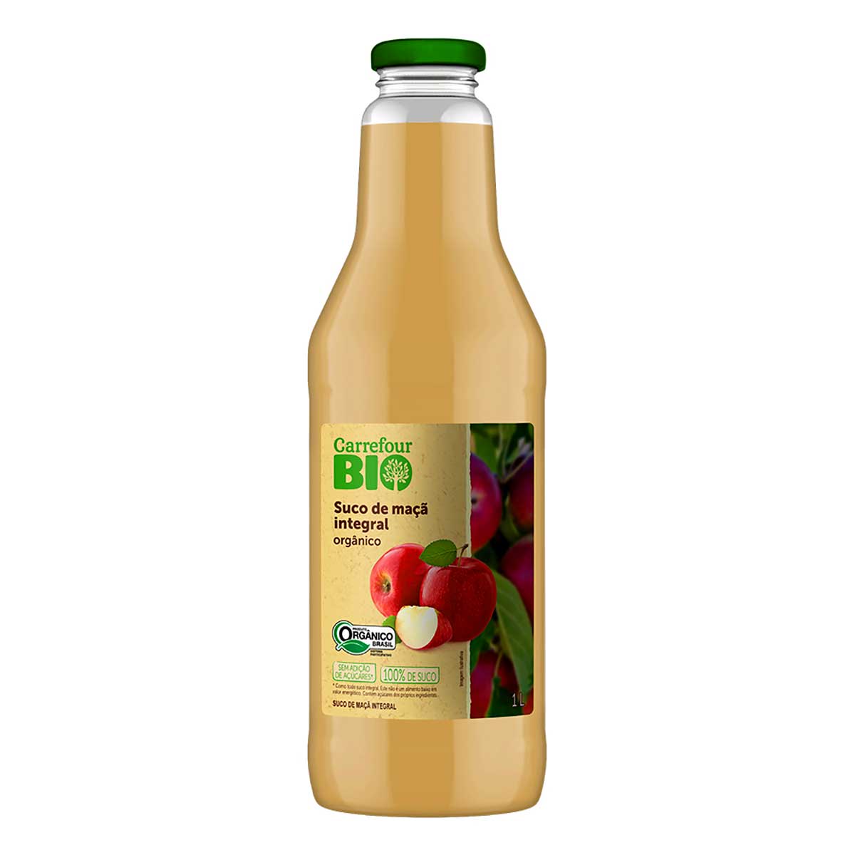 Suco de Maçã Integral Orgânco Carrefour Bio 1L