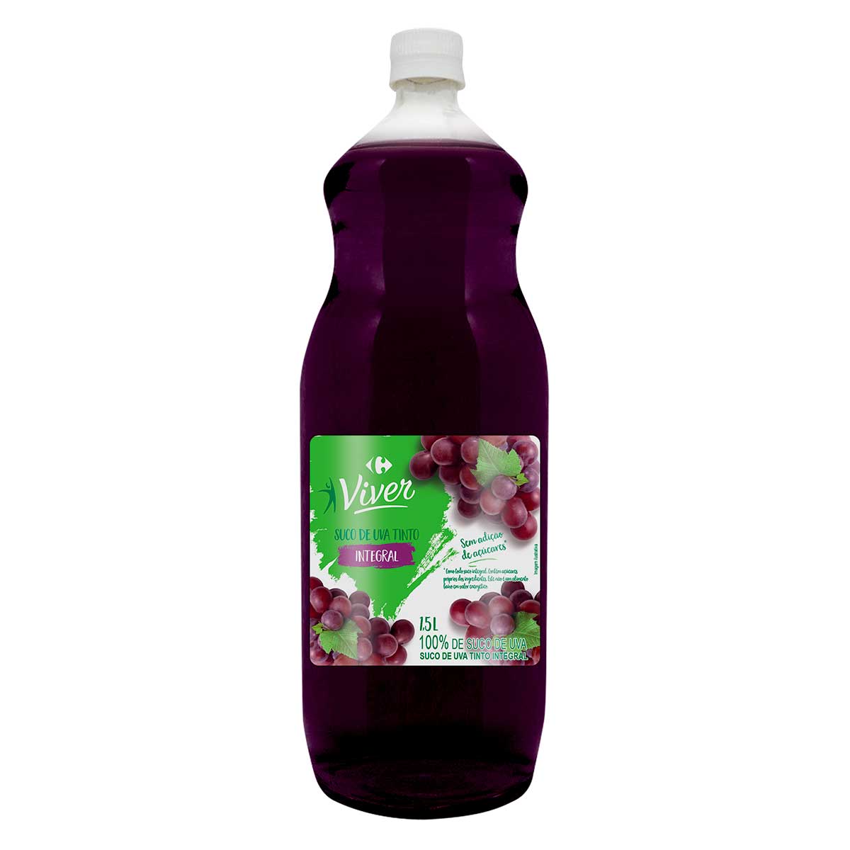 Suco de Uva  100% Integral Carrefour Viver 1.5 L