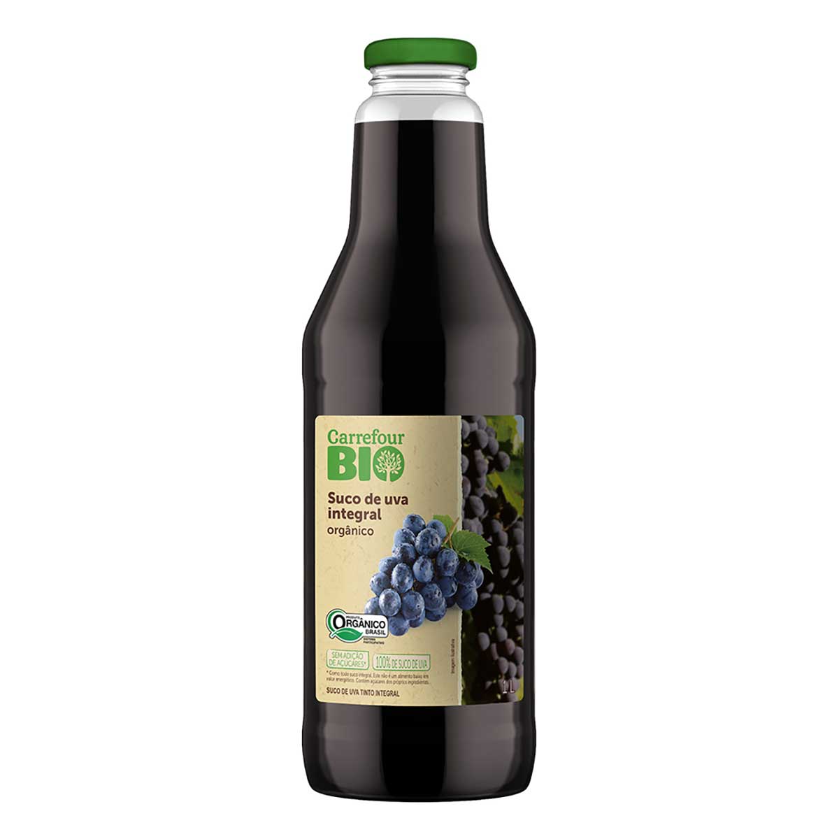 Suco de Uva Integral Orgânco Carrefour Bio 1L