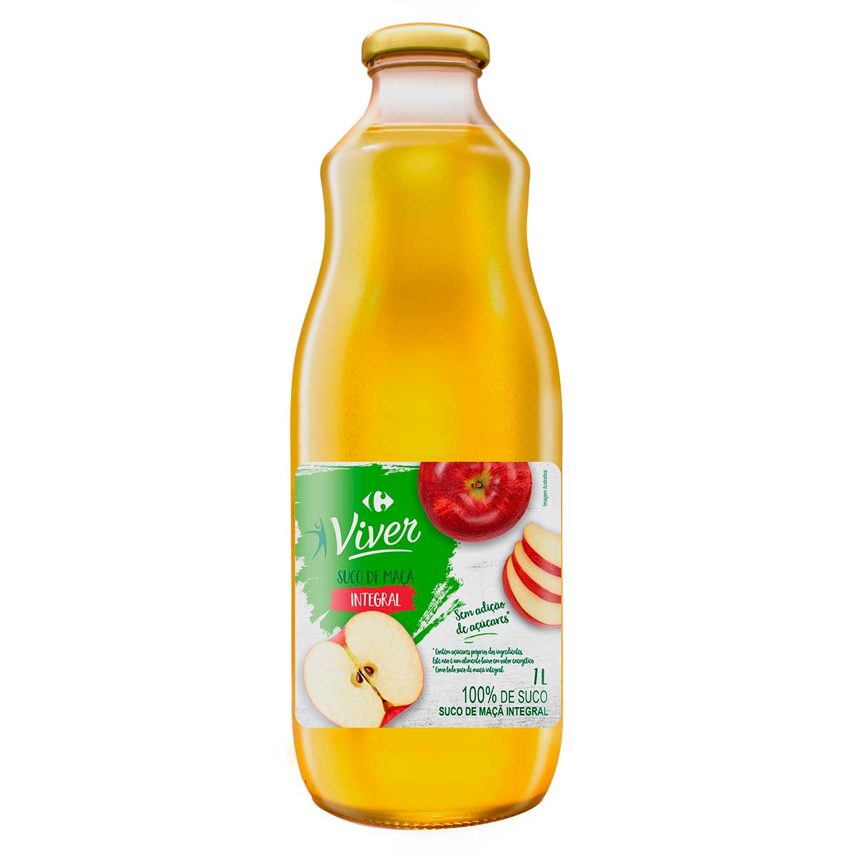 Suco Integral de Maçã Carrefour Viver 1L